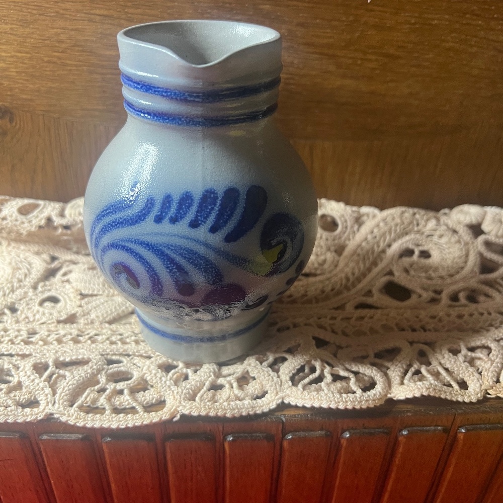 Mini  German Beer Pitcher....Cobalt Blue...Like New
